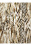 Original Oval Collar Patterned Dress - 7