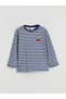 Rmz Gi̇yi̇m Farkiyla Zero Roba Collar Striped Girls' T-Shirt - 2