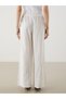 Trendlucky Women's Striped Linen Blend Trousers with Elastic Waist - 4