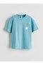 Original Oval Collar Printed Boy's T-Shirt