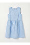 Original Oval Collar Floral Patterned Girl's Dress - 2
