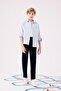 Boy's Navy Blue Gabardine School Pants U3254A622Au