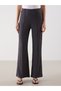Trendlucky Women's Textured Trousers with Elastic Waist and Difference in Color - 2