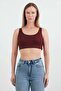 Basic Ribbed Modal Crop Bustier - 6