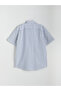 Nevavm Regular Fit Short Sleeve Striped Men's Shirt with Difference - 6