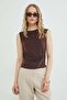 Lace Detailed Boat Neck Slim Fit Blouse - 2