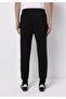 Slim Fit Mid Waist Straight Men's Black Sweatpants - 2