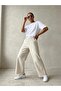 Washed Tassel Trousers-Stone