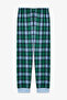 Boy's Together Plaid Long Sleeve Cotton 2-Piece Pajama Set - 4
