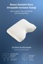 Visco Orthopedic Snoring Pillow with Neck Support 54X40X11 cm / Anti-Snore Pillow, White - 4