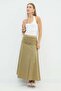 Beli Drapeli Zippered Midi Skirt - 4