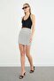 Polka Dot Patterned Slit Skirt Shorts - 4