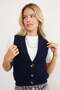 Buttoned Knitwear Vest - 2