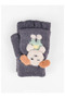 95% Acrylic 5% Spandex, Boys' Soft Cover Cut Gloves (Ages 4-8) - 2