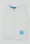 Baby Boy with Vest Snap Fasteners and Cute Baby Emblem, 4 Months-4 Years, Ecru - 4