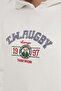 3 Thread Rugby Embroidered Hooded Sweatshirt - 5