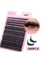 280 Clusters of 60D False Mink Eyelashes D Curly Natural Eyelashes Extension Russian Strip Indivi... - 2