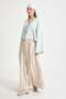 Hardy Tie-Up Muslin Blouse Blue - 4