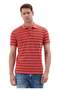 Men's Striped Polo Collar Basic T-Shirt Ct858 - 6
