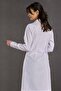 Women's Classic Collar Doctor Apron Nurse Pharmacist Teacher Labaratuvar - Alpaca Fabric - 4