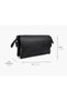Men's Black Genuine Leather Handbag and Portfolio Bag - 4