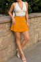 Women's Pleated Mini Skirt - 2