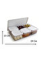 طقم حاويات للإفطار والتخزين مكون من 7 قطع 6X0,35LT+1X2,5LT أبيض، أنثراسيت - 5