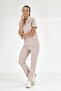 Cream Polo Luxury Lycra Suit High Quality Lycra Scrubs Uniform - 2