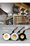 Pure White 6000K White Finish Small COB 3W LED Spot Downlights Cabinet Ceiling Light Cut 30mm CRI90+ - 8