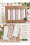 7 Pieces 23 cm Soft Combed Cotton Special Boxed Baby Muslin Cloth Wipes