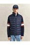 Men's Navy Blue Regular Fit Mock Neck Goose down Vest - 4