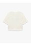 Short Sleeve Crew Neck Embroidered Cotton T-Shirt - 2