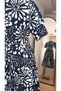 Watermelon Sleeve Floral Patterned Midi Dress - 2