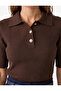 Regular Fit Short Sleeve Polo Neck Knitwear Sweater - 4