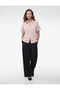 Modal Fabric Folded Detailed Short Sleeve Oversize Shirt - 3