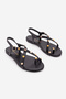 Women's Cross-Strapped Stone Daily Sandals Narmelo Black - 5
