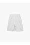 Elastic Waist Cotton Blend Relaxed Cut Shorts Pajama Bottoms - 6