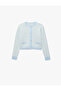 Long Sleeve Crew Neck Striped Knitwear Cardigan - 4