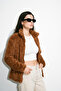 Women's Oversize Zippered Teddy Plush Cardigan - 5
