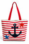 Beach Punch Embroidered Zippered Large Women's Beach Bag - 5