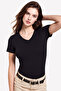 Women's V-Neck Short Sleeve Cotton Modal Stretchy Undershirt - Breathable & Soft Texture - 2