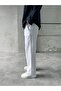 Linen Cotton White Baggy Trousers - 4