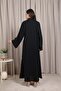Elegant Nida Abaya with Beaded Lace Front and Sleeves by - 4