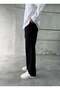 Linen Cotton Black Baggy Trousers - 3