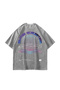 Glitch Printed Oversize Unisex Washable White Tshirt