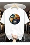 Men's Large Size Tree of Life Printed Oversize T-Shirt Casual Boyfirend - 6