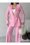 Women's Belted Blazer Pants Double Suit - 7