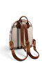 Cream - Tan Plaid Women's Backpack Sp1062 - 4