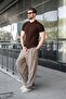 Brown Slim Fit Polo Collar Knitwear Men's T-Shirt E7491 - 2