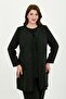 Women's Khaki Sparkling Stone Embellished Elegant Two-Piece Plus Size Evening Dress Set